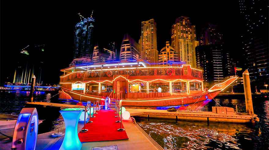 10 Best Restaurants in Dubai and Unforgettable Dining Experiences 4 Dhow Dinner Cruise